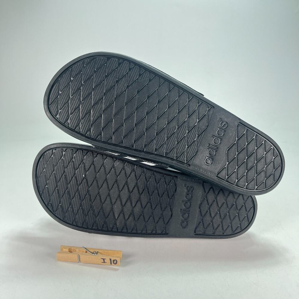 adidas Adilette Shower Black White Three Stripes Slides Sandals JS4313 Mens Sz 8 - Picture 8 of 8